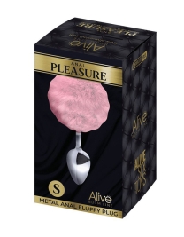 Пробка с хвостиком Metal Anal Fluffy Size S