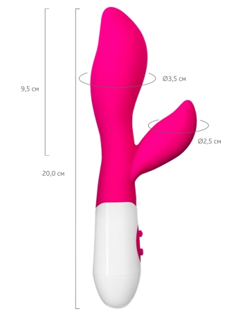 Вибратор A-Toys Lilu со стимулятором